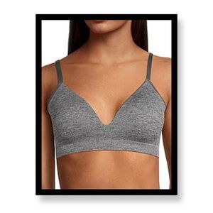 NWT Arizona Body Seamless Wireless Full Coverage Gray Bra